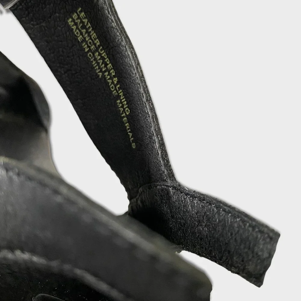 ONO black cushioned‎ insole comfort heels sandals 11 M Cara tie back